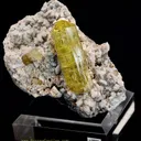 Apatite on Albite (Fluoro-Apatite) - image 1