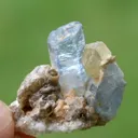Apatite on Ghoshenite from Pakistan - image 8