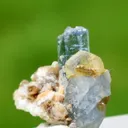 Apatite on Ghoshenite from Pakistan - image 3