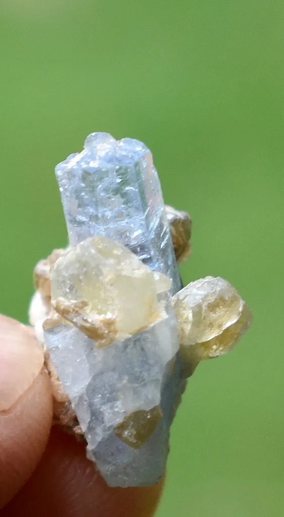 Apatite on Ghoshenite from Pakistan - image 10