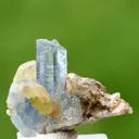 Apatite on Ghoshenite from Pakistan - image 1