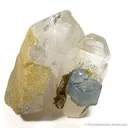Apatite on Quartz With Siderite - image 1