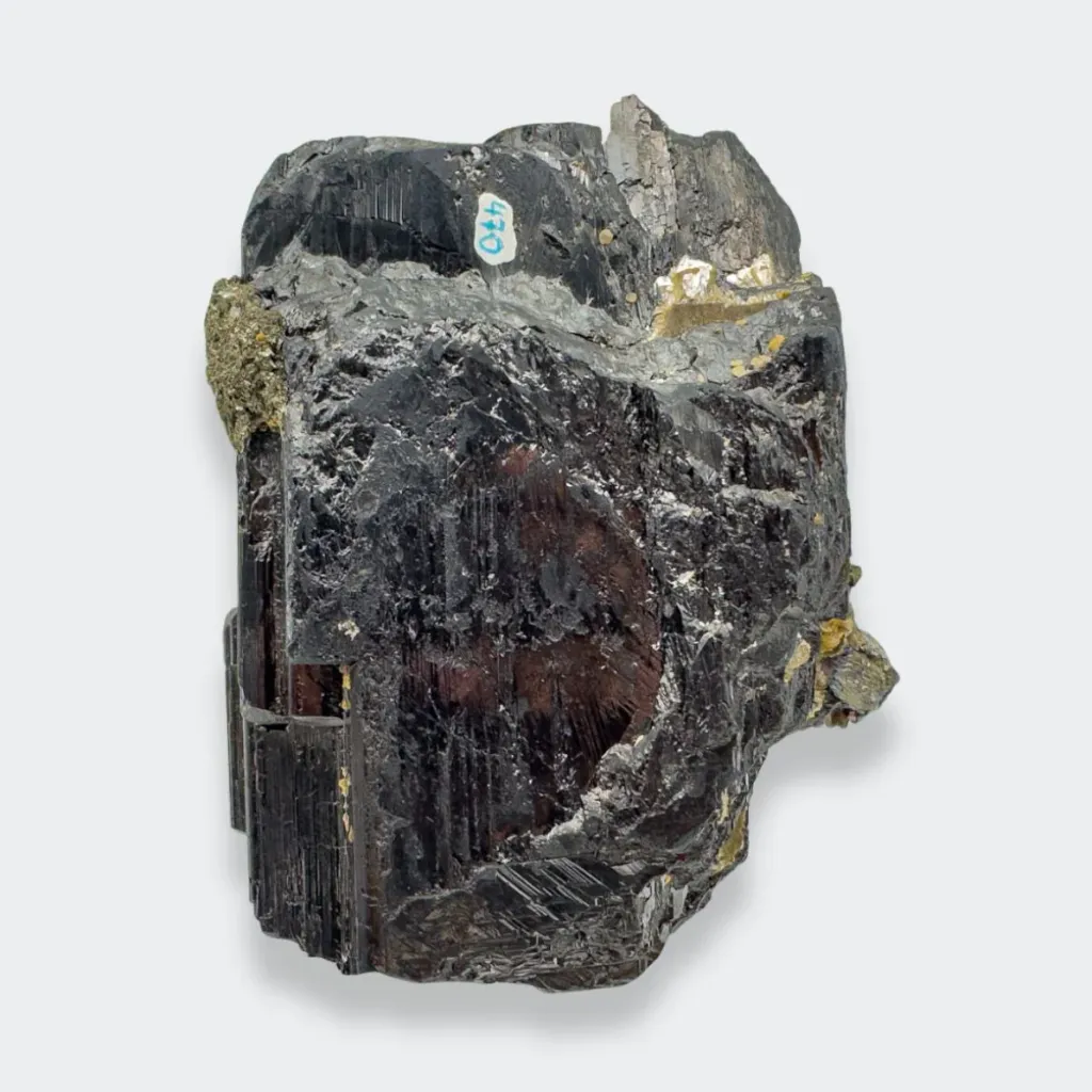 Apatite on Wolframite & Calcite from Portugal, Panasqueira Mines - image 3