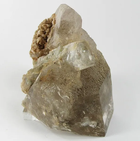 Apatite, Quartz (Var: Smoky Quartz) image