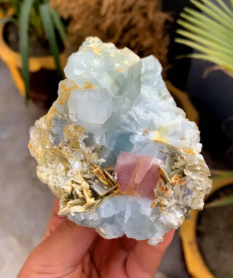 Apatite with Aquamarine from Pakistan - image 5