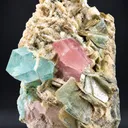 Apatite with aquamarine from Pakistan, Gilgit-Baltistan, Nagar District, Aliabad - image 1