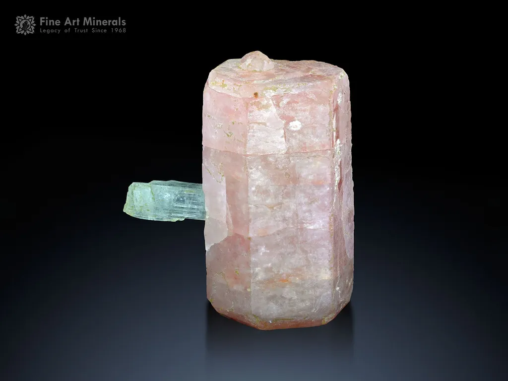 Apatite with Aquamarine from Shigar Pakistan image