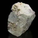 Apatite with Elbaite on Albite var. Cleavelandite - image 3