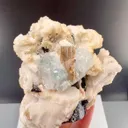Apatite with etched aquamarine with tantalite from Pakistan,Skardu , - image 3