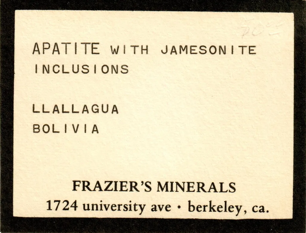Apatite with Jamesonite Inclusions - image 10