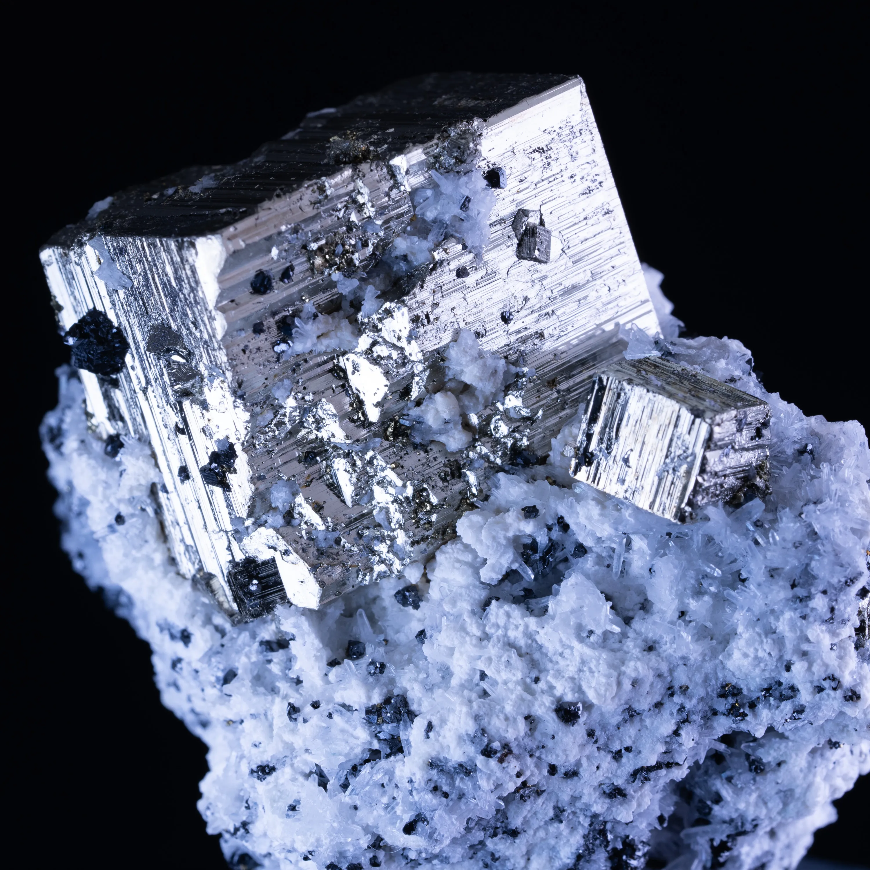 Apatite with Quartz & Pyrite - Peru - image 1