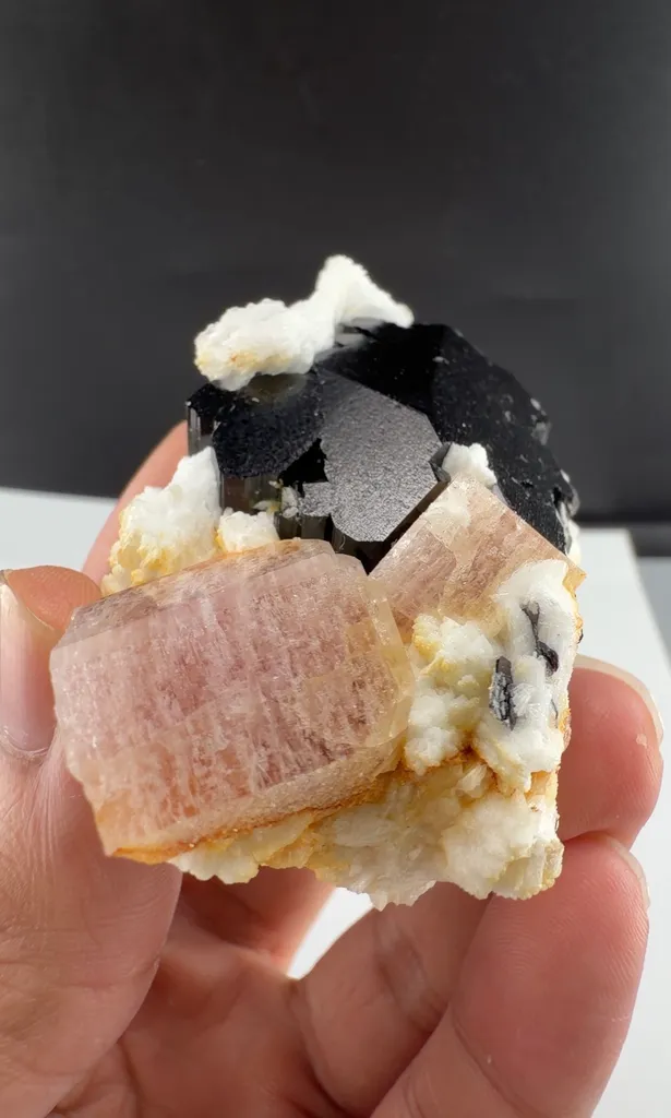 Apatite with tantalite with tourmaline from Pakistan - image 3