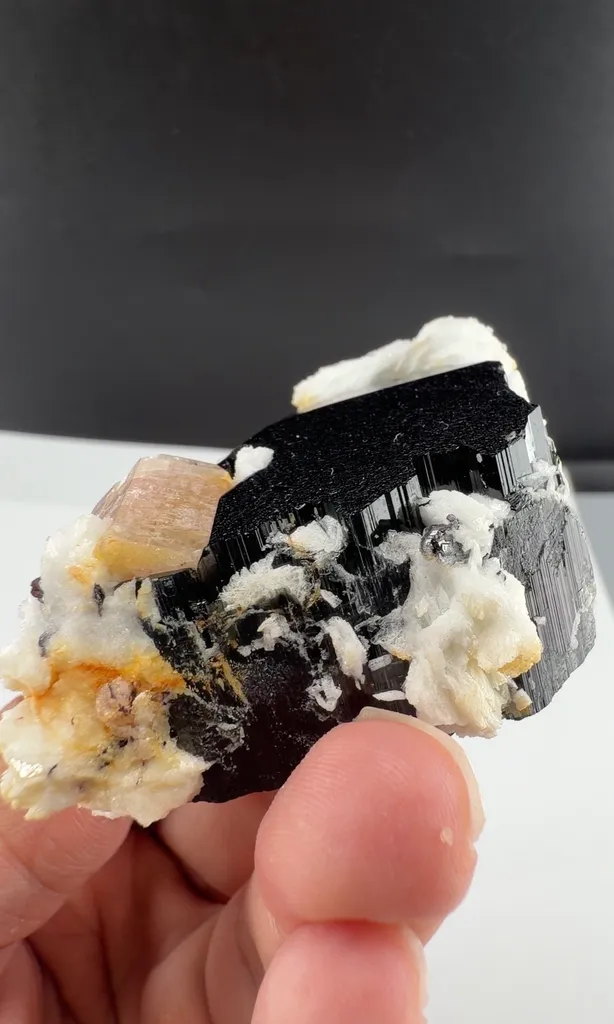 Apatite with tantalite with tourmaline from Pakistan - image 4
