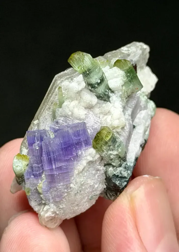 Apatite with Tourmaline, Tantalite and Muscovite - image 2