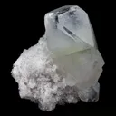 Apophylite Cube on Chalcedony Natural Mineral - image 3