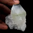 Apophylite Cube on Chalcedony Natural Mineral - image 4