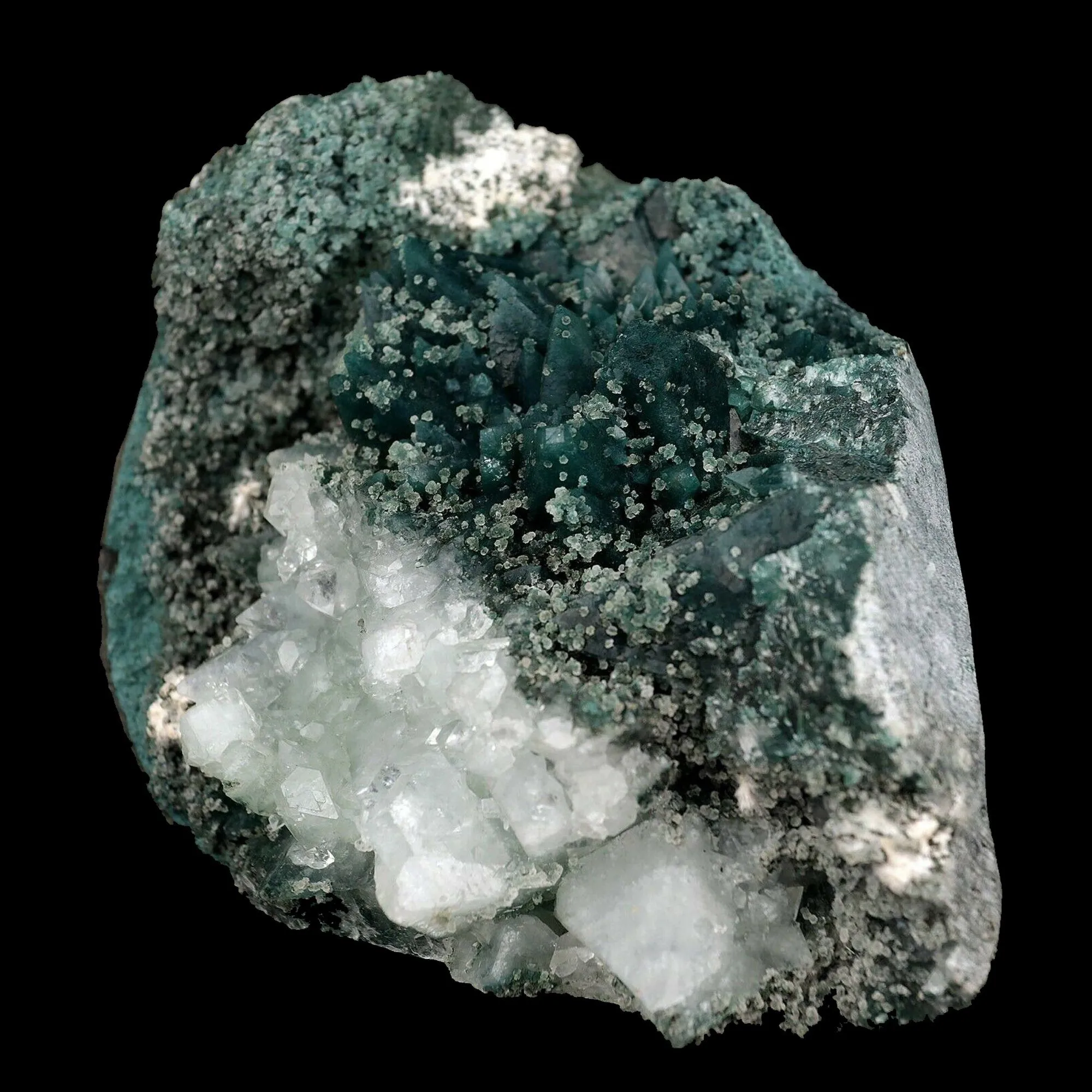 Apophyllilte Marshy Crystal with Chalcedony Natural Mineral Specimen - image 2