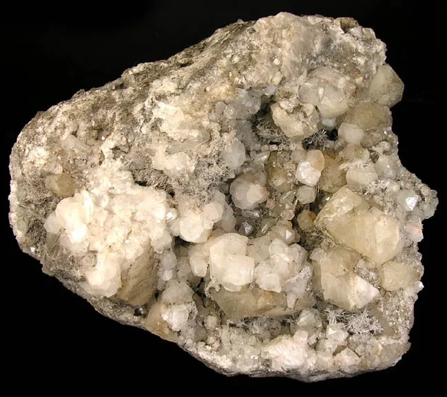 Apophyllite, Calcite, Natrolite image
