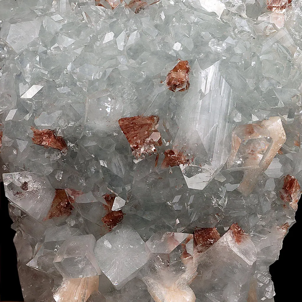 Apophyllite crystal with Stilbite & Heulandite Natural Mineral Specimen - image 4