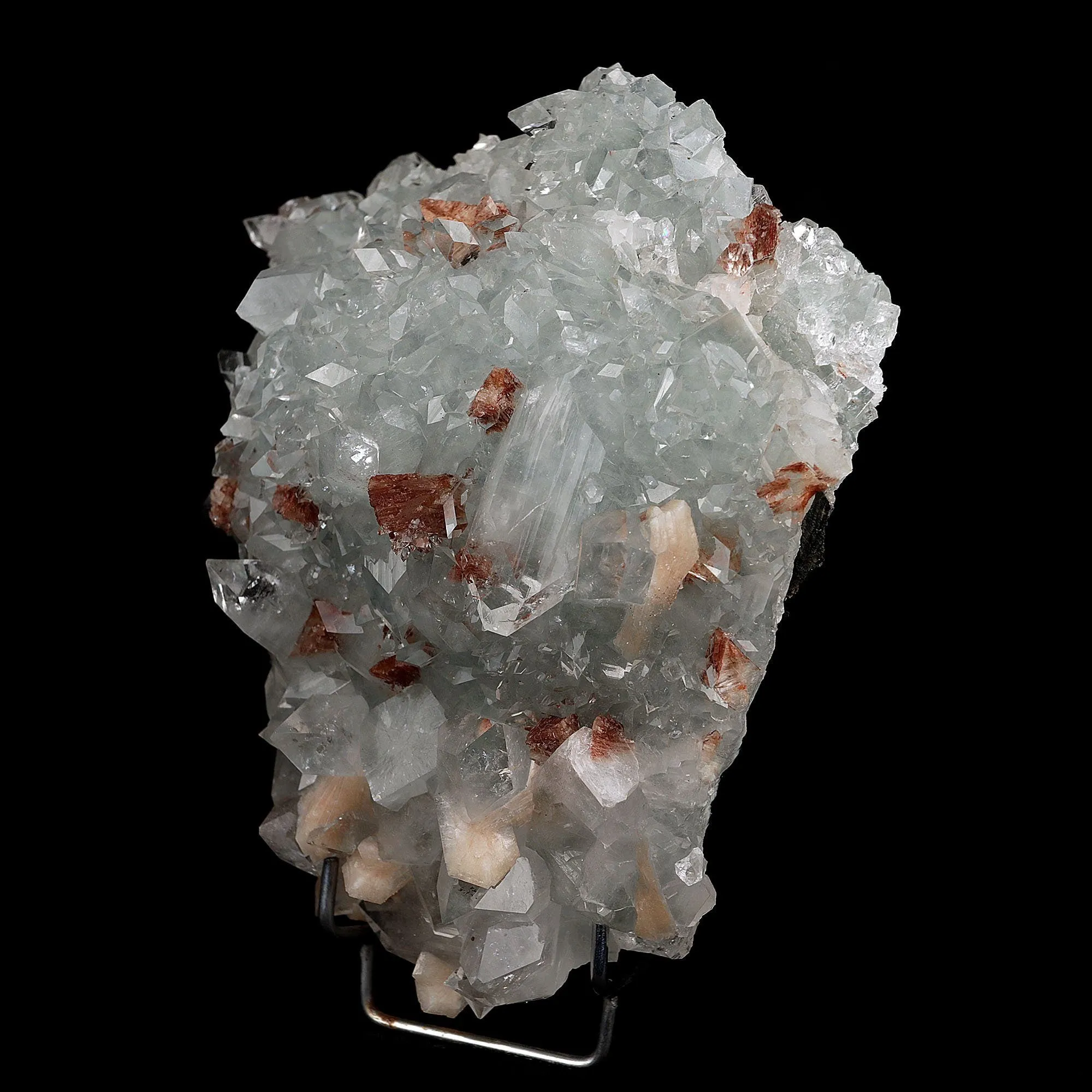 Apophyllite crystal with Stilbite & Heulandite Natural Mineral Specimen - image 2