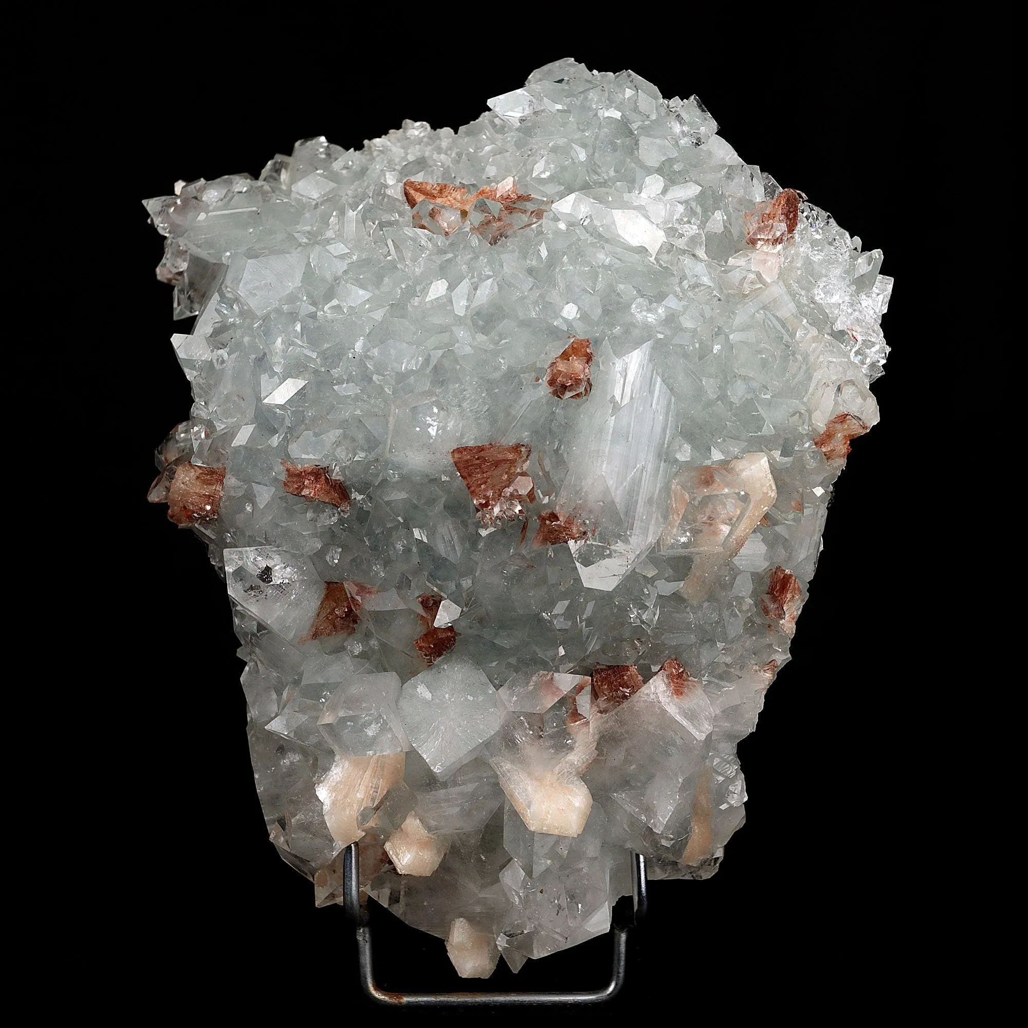 Apophyllite crystal with Stilbite & Heulandite Natural Mineral Specimen - image 1