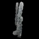 Apophyllite Crystals on Sparkling MM Quartz Stalactite Natural Mineral Specimen - image 2