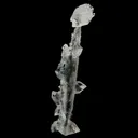 Apophyllite Crystals on Sparkling MM Quartz Stalactite Natural Mineral Specimen - image 1