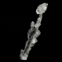 Apophyllite Crystals on Sparkling MM Quartz Stalactite Natural Mineral Specimen - image 2