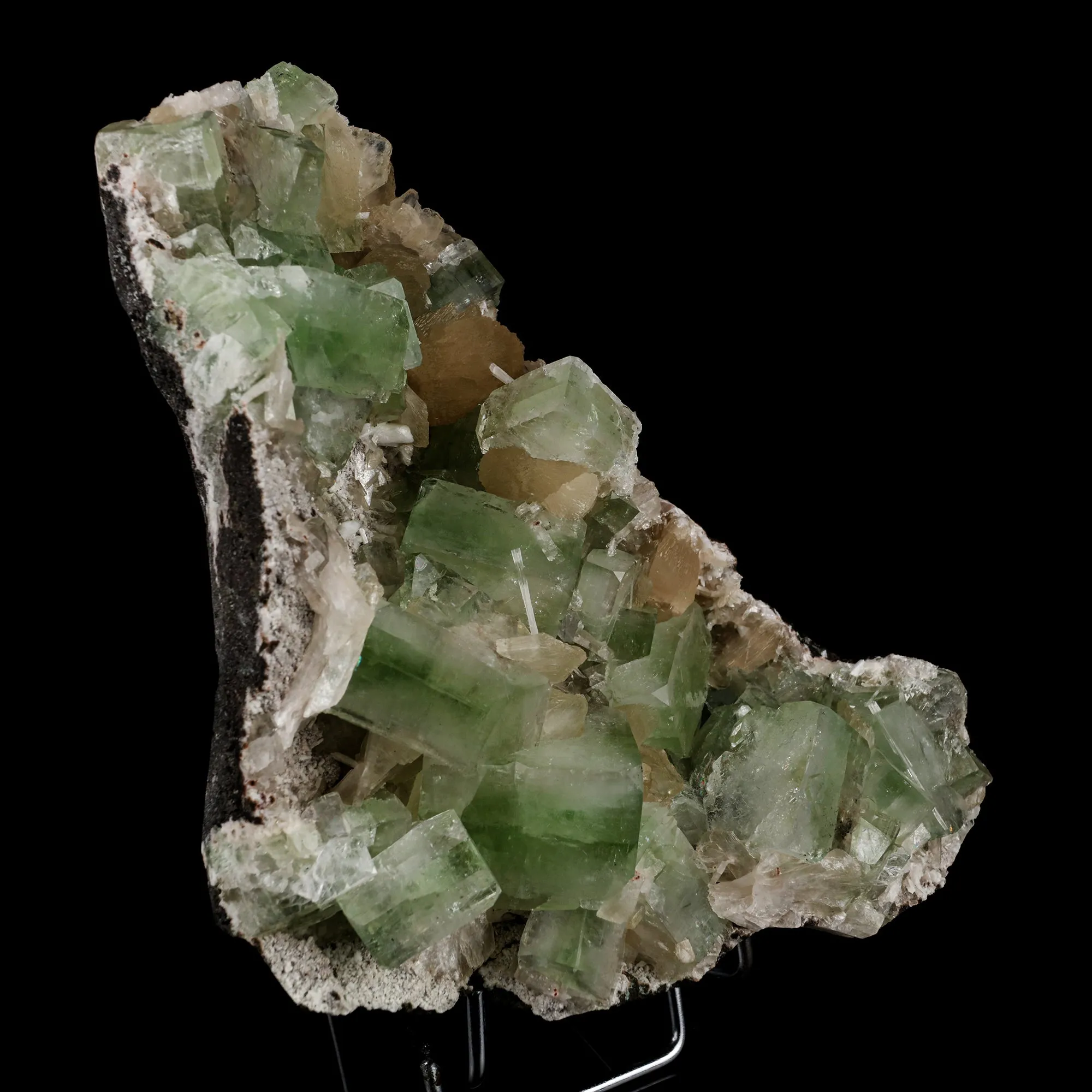Apophyllite Cube green with Stilbite Natural Mineral Specimen - image 3