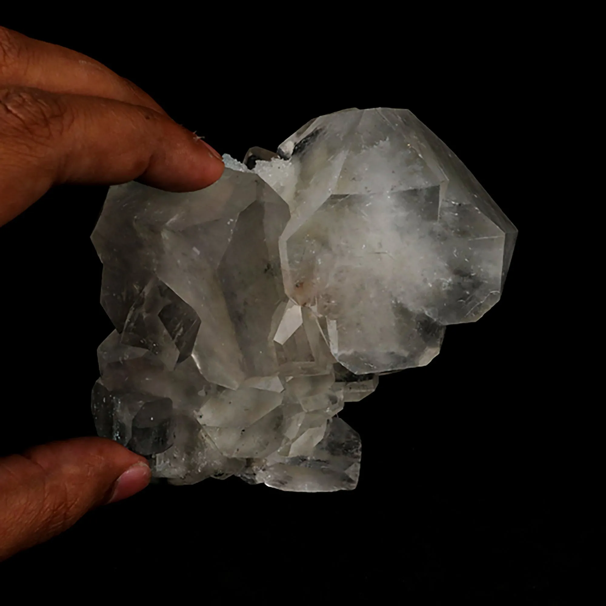 Apophyllite Cube with Chalcedony Natural Mineral Specimen - image 5