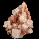 Apophyllite Cube with pink Stilbite Natural Mineral Specimen - image 2