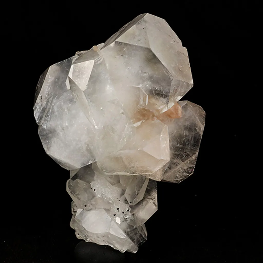 Apophyllite Cube with Stilbite and Chalcedony Natural Mineral Specimen image