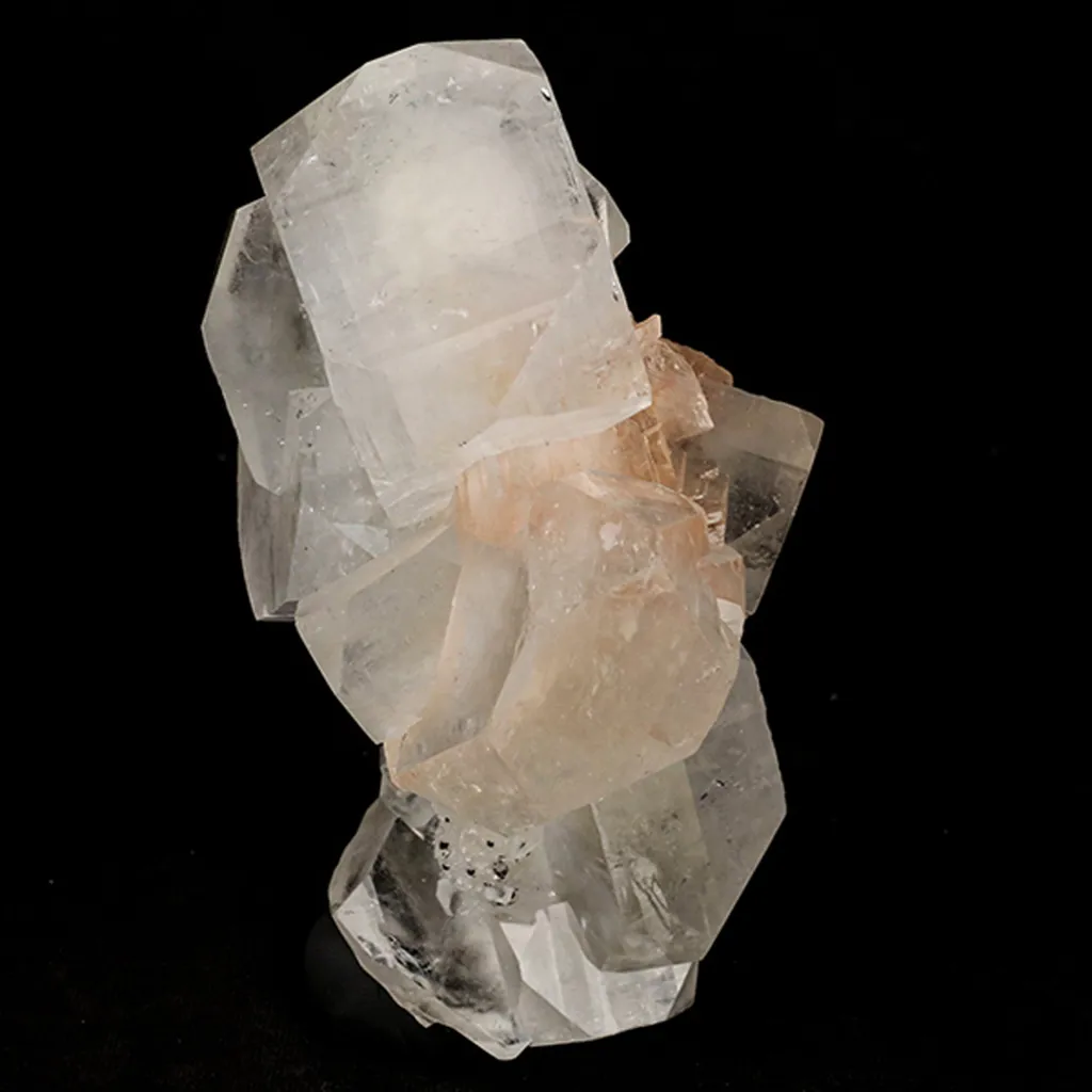 Apophyllite Cube with Stilbite and Chalcedony Natural Mineral Specimen - image 2