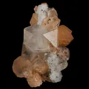 Apophyllite Cube with Stilbite and Chalcedony Natural Mineral Specimen - image 2