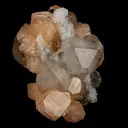 Apophyllite Cube with Stilbite and Chalcedony Natural Mineral Specimen - image 1