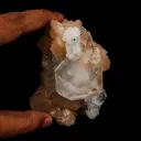 Apophyllite Cube with Stilbite and Chalcedony Natural Mineral Specimen - image 5