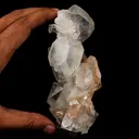 Apophyllite Cube with Stilbite Natural Mineral Specimen - image 5