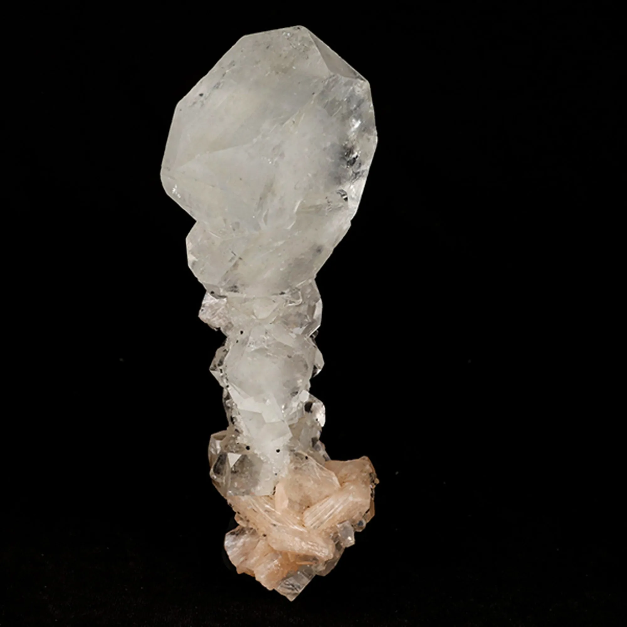 Apophyllite Cube with Stilbite Natural Mineral Specimen - image 2