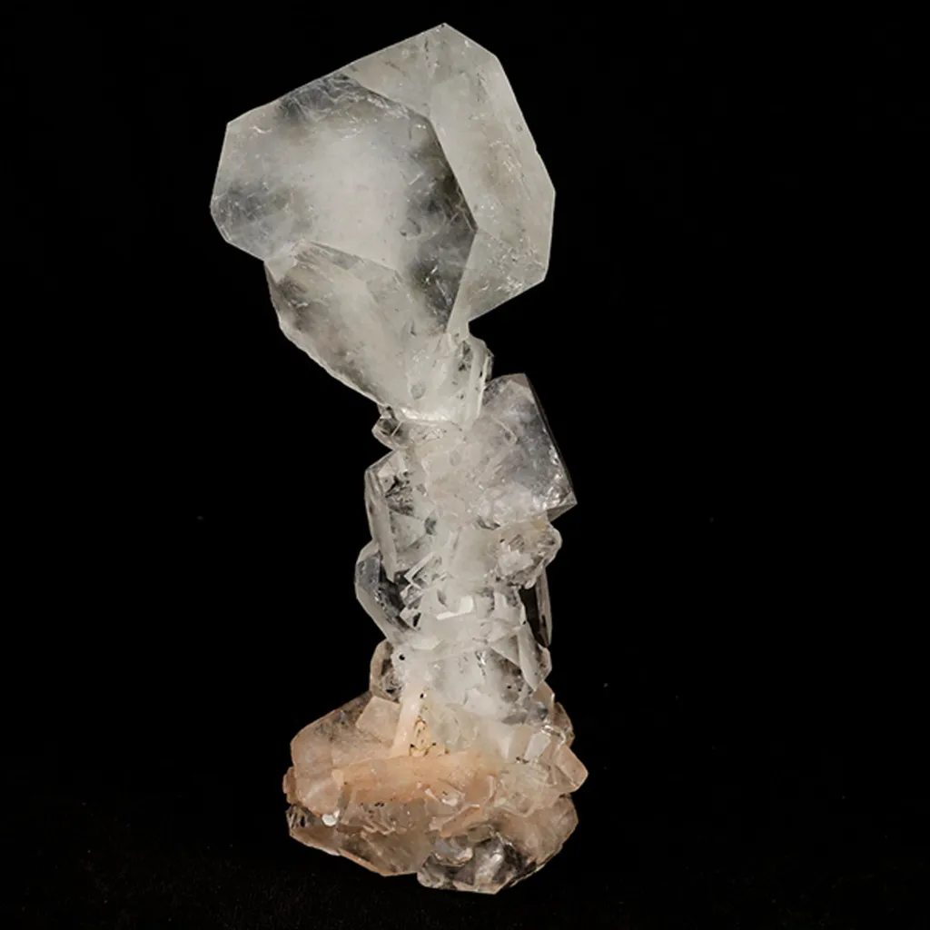 Apophyllite Cube with Stilbite Natural Mineral Specimen image