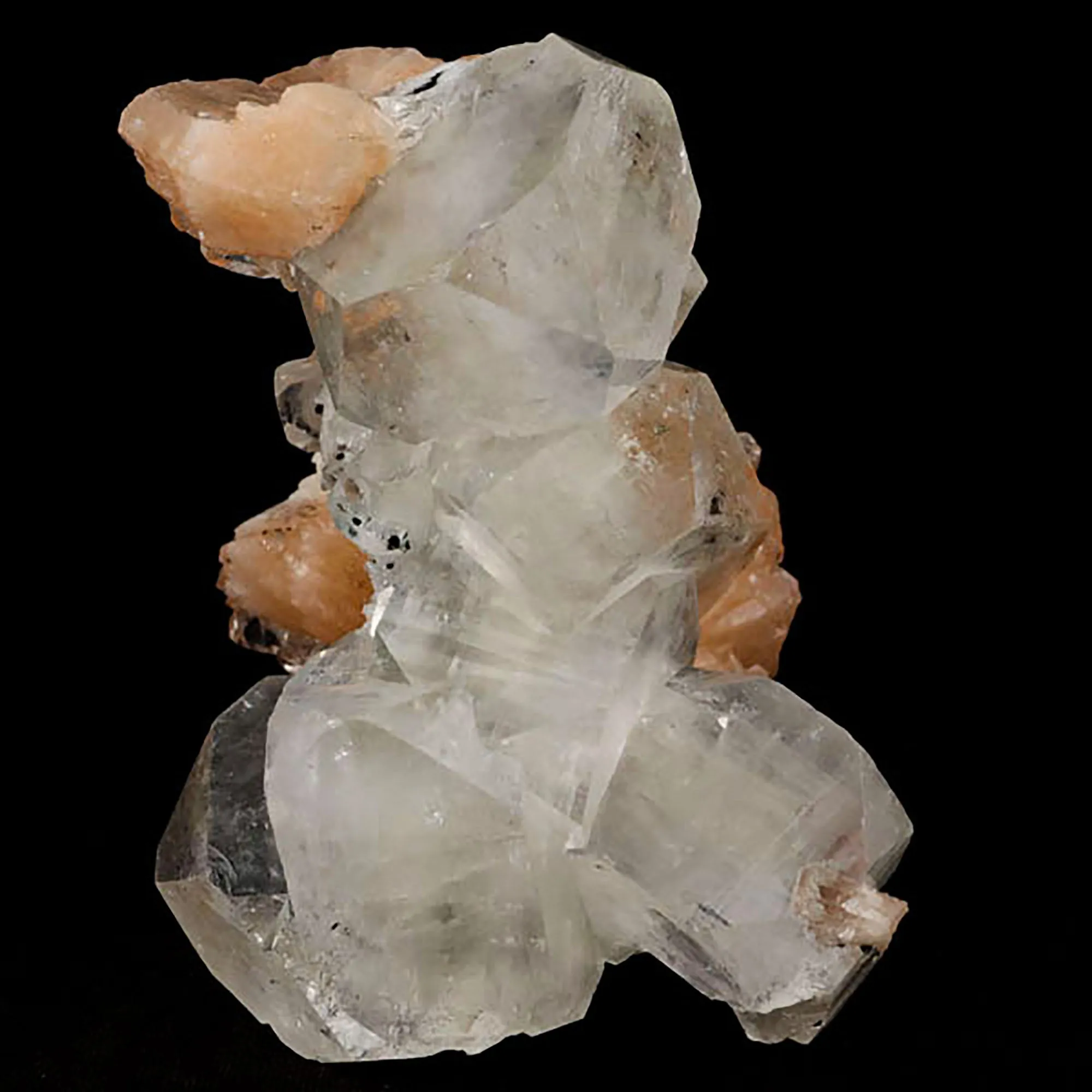 Apophyllite Cube with Stilbite Natural Mineral Specimen - image 1
