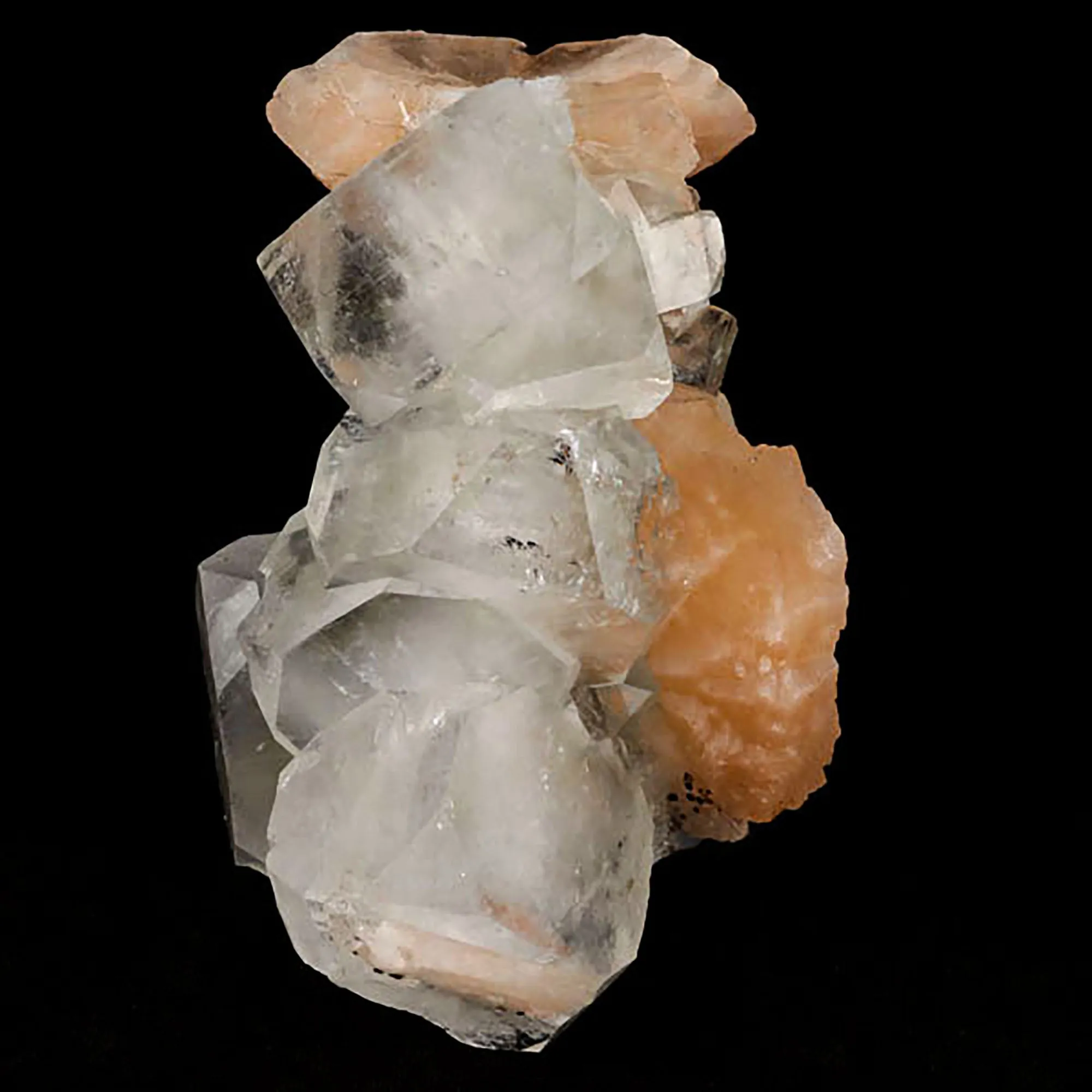 Apophyllite Cube with Stilbite Natural Mineral Specimen - image 3