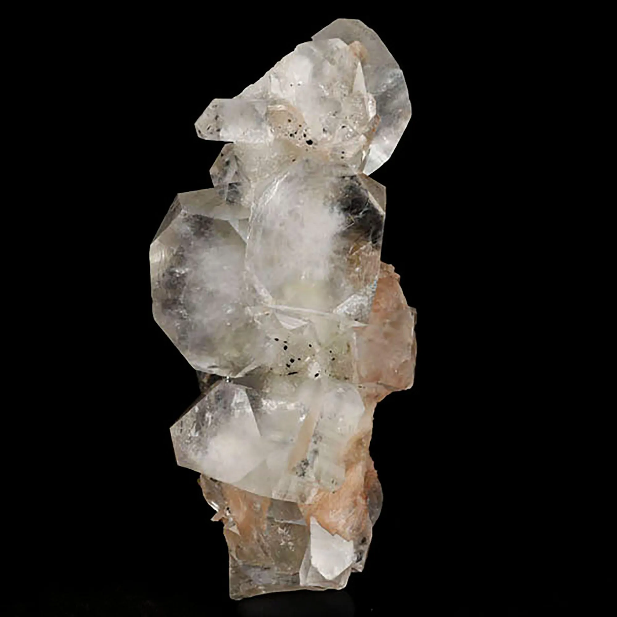 Apophyllite Cube with Stilbite Natural Mineral Specimen - image 1