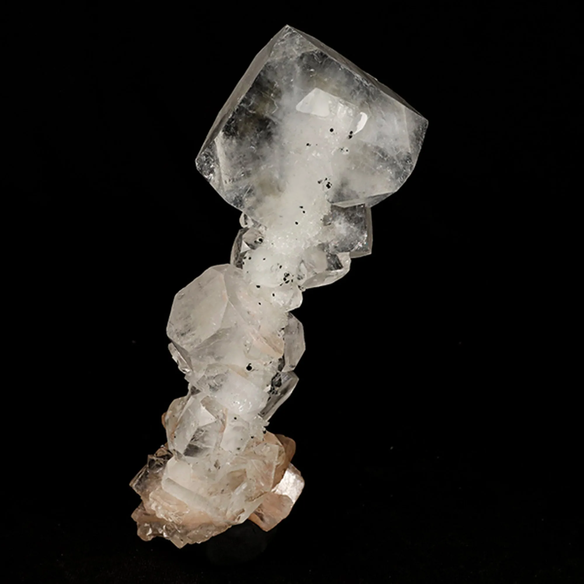 Apophyllite Cube with Stilbite Natural Mineral Specimen - image 4