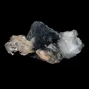 Apophyllite Cube with Stilbite on Chalcedony Natural Mineral Specimen - image 3