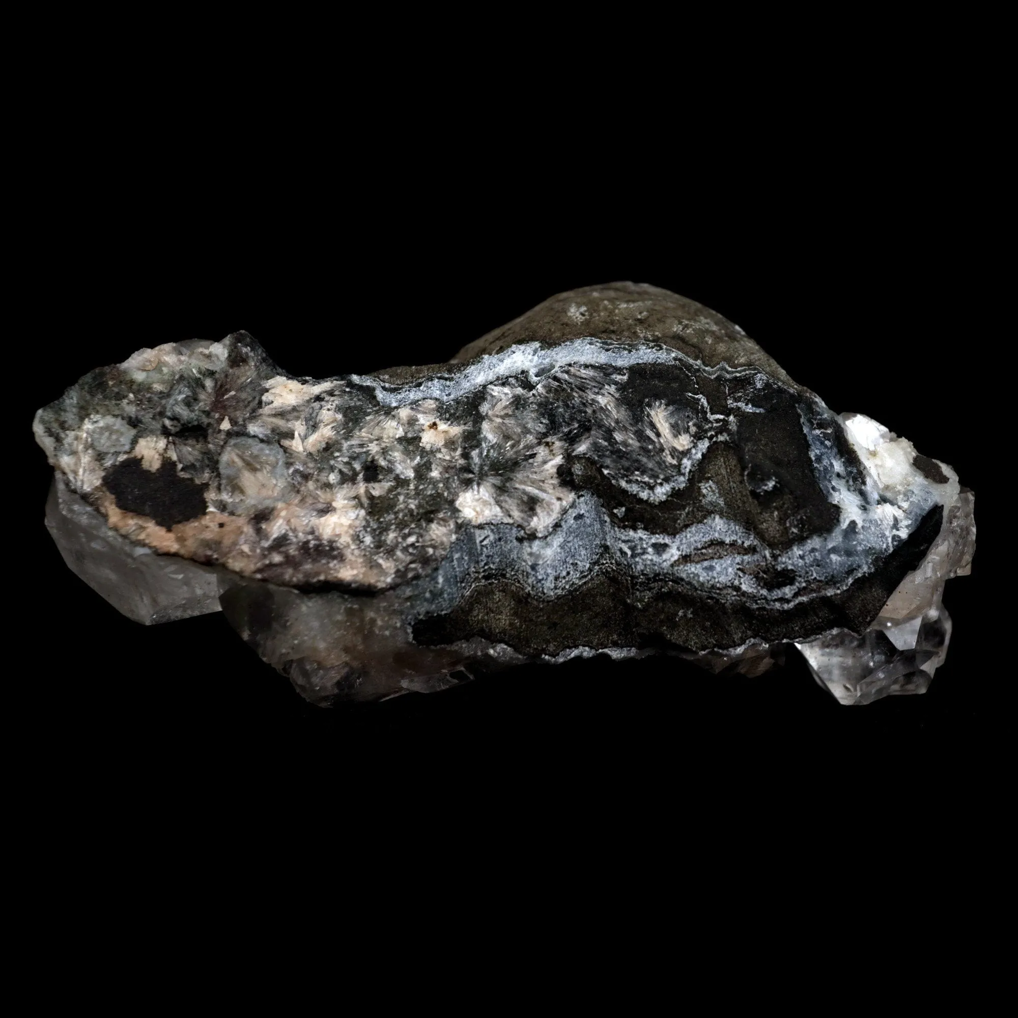 Apophyllite Cube with Stilbite on Chalcedony Natural Mineral Specimen - image 7