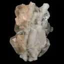 Apophyllite Cube with Stilbite on Chalcedony Natural Mineral Specimen - image 3