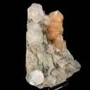 Apophyllite Cubes with Stilbite and Chalcedony Natural Mineral Specimen - image 2