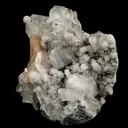 Apophyllite Cubes with Stilbite and Chalcedony Natural Mineral Specimen - image 3