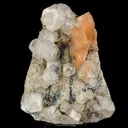 Apophyllite Cubes with Stilbite and Chalcedony Natural Mineral Specimen - image 1