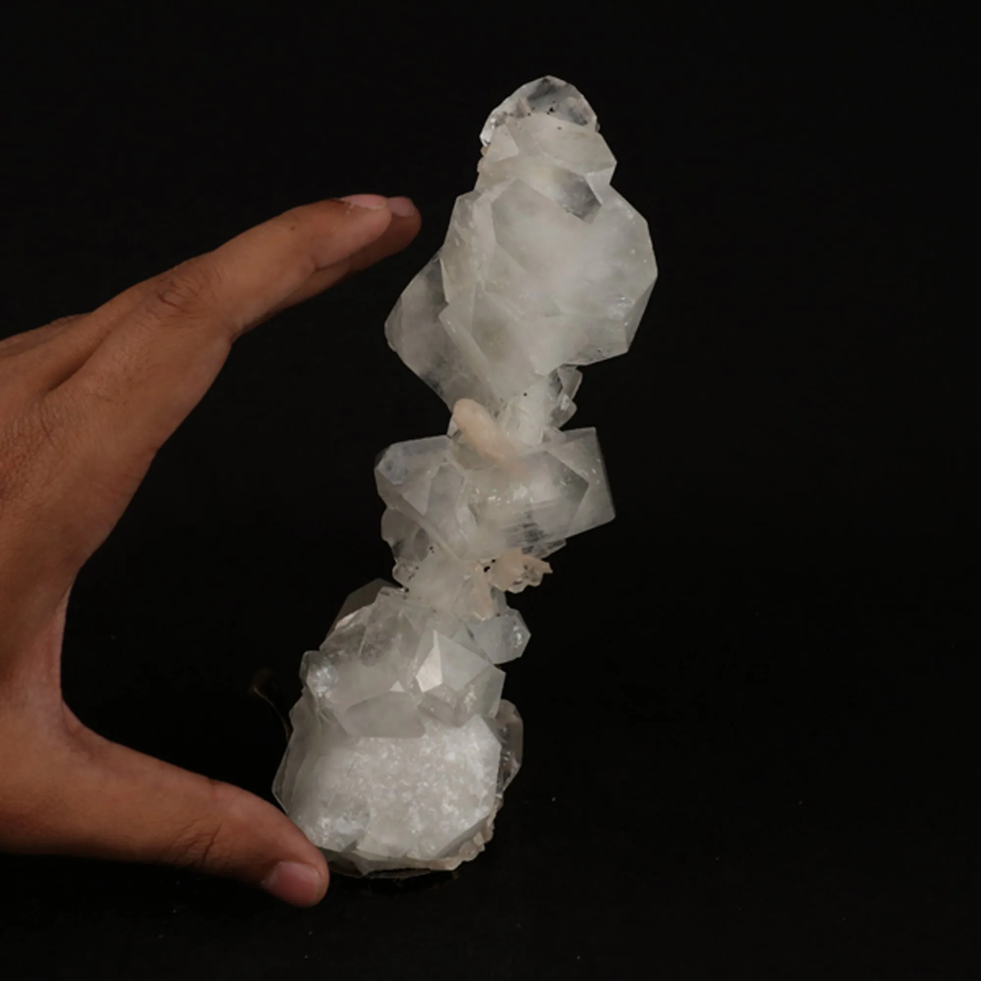 Apophyllite Cubes with Stilbite Natural Mineral Specimen - image 5